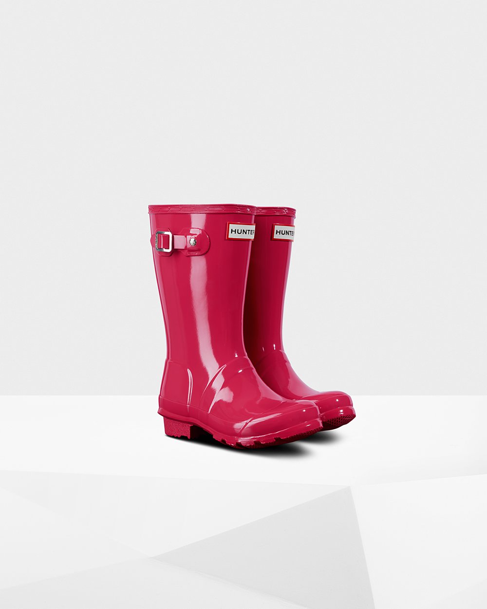 Bottes de Pluie Hunter Original Grands Gloss Enfant Rose LPKHTYG-71